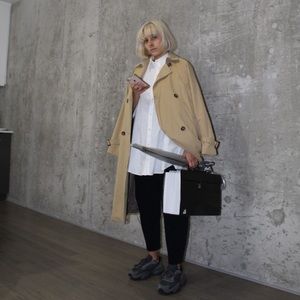 Zara camel brown spring trench coat